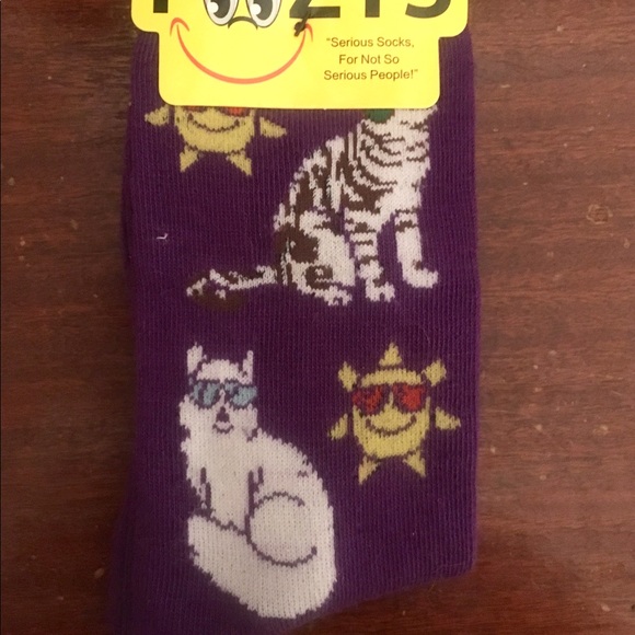 Foozys Socks - Sun Cats and Dogs with Sunglasses - Picture 1 of 3